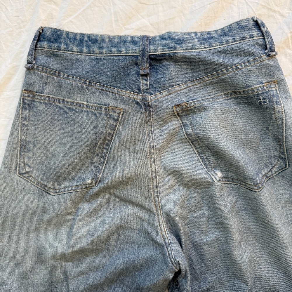 NWT Rag & Bone Miramar Raily High Rise Wide Leg Viral Sweatpant Jean Size 24 - Picture 11 of 16